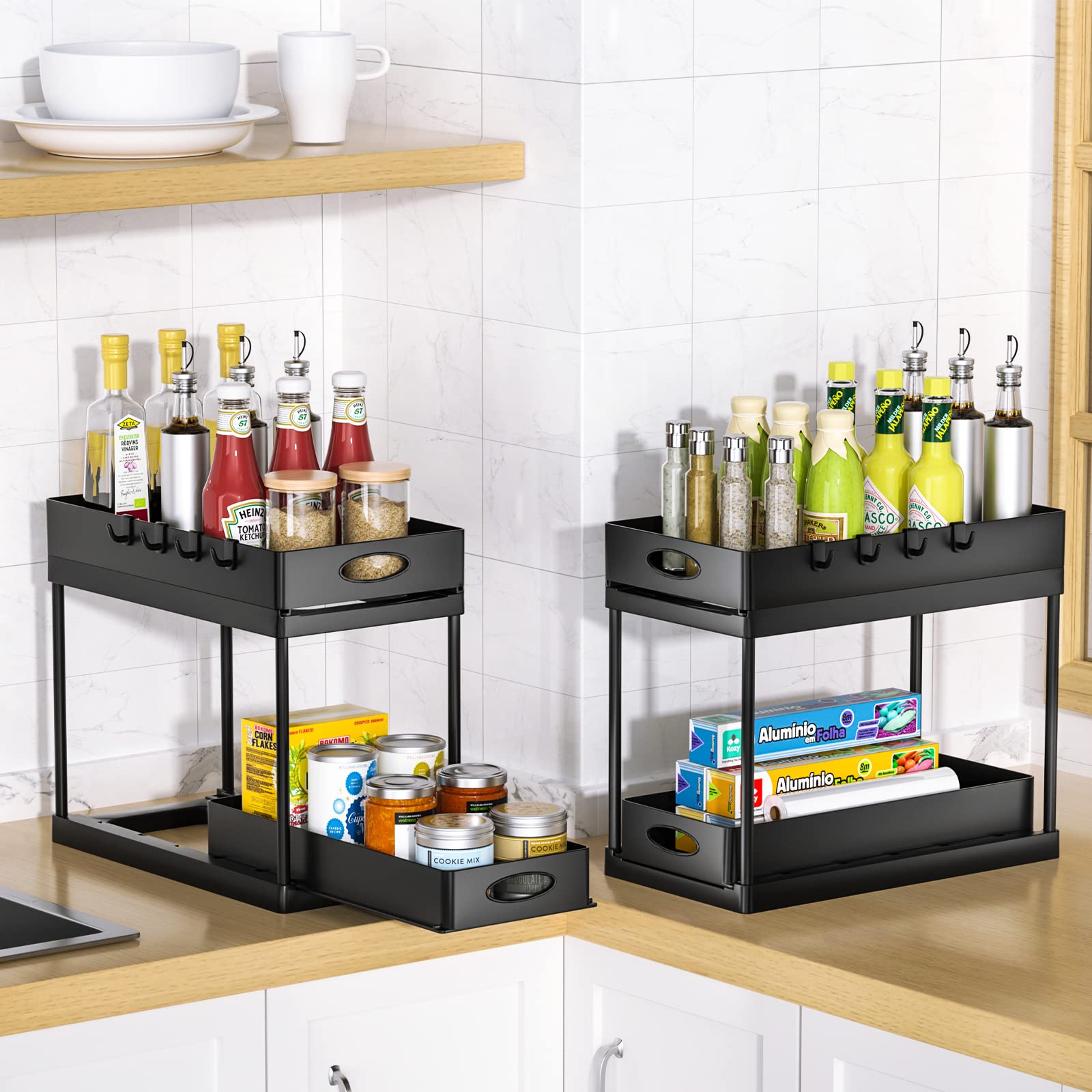 2-Tier Sliding Under Sink Organizer