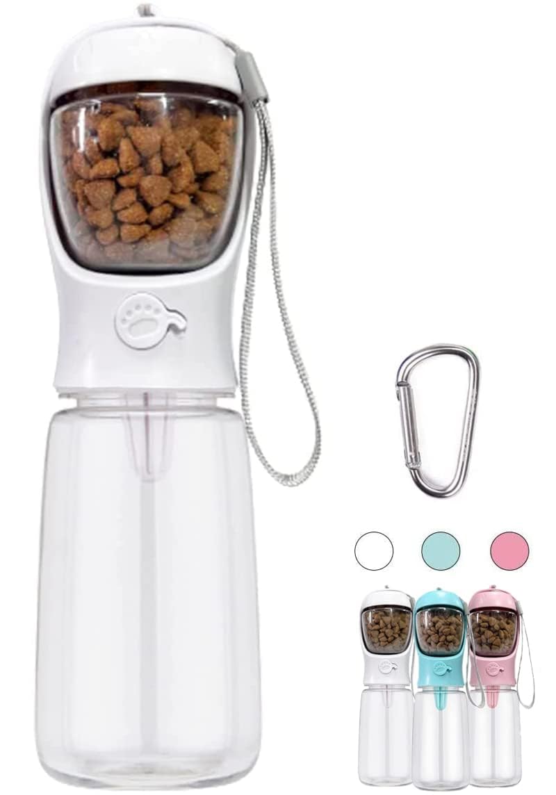 COTOP Trinkflasche Hunde für Unterwegs, 350ml, Tragbare, Weiß