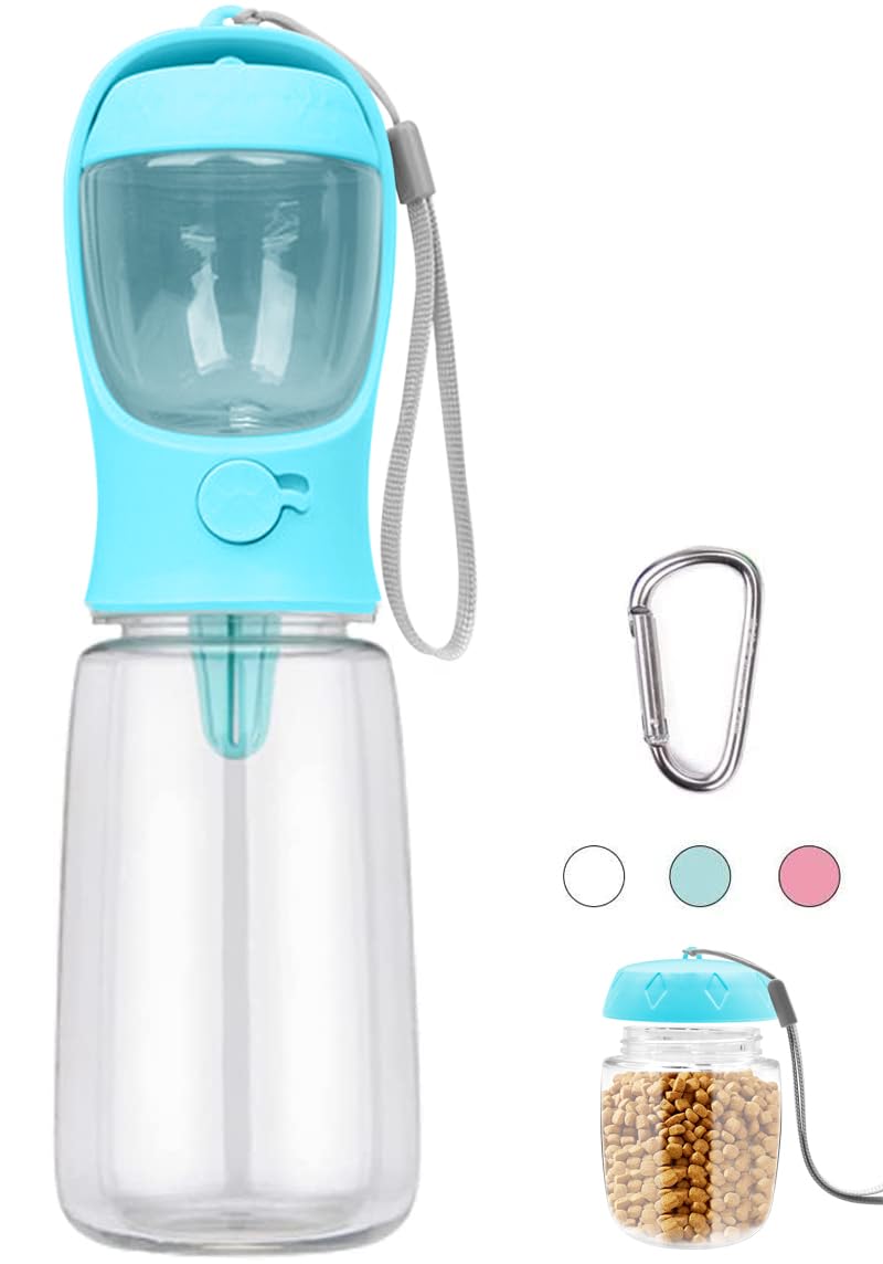 COTOP Trinkflasche Hunde für Unterwegs, 350ml, Tragbare, Weiß