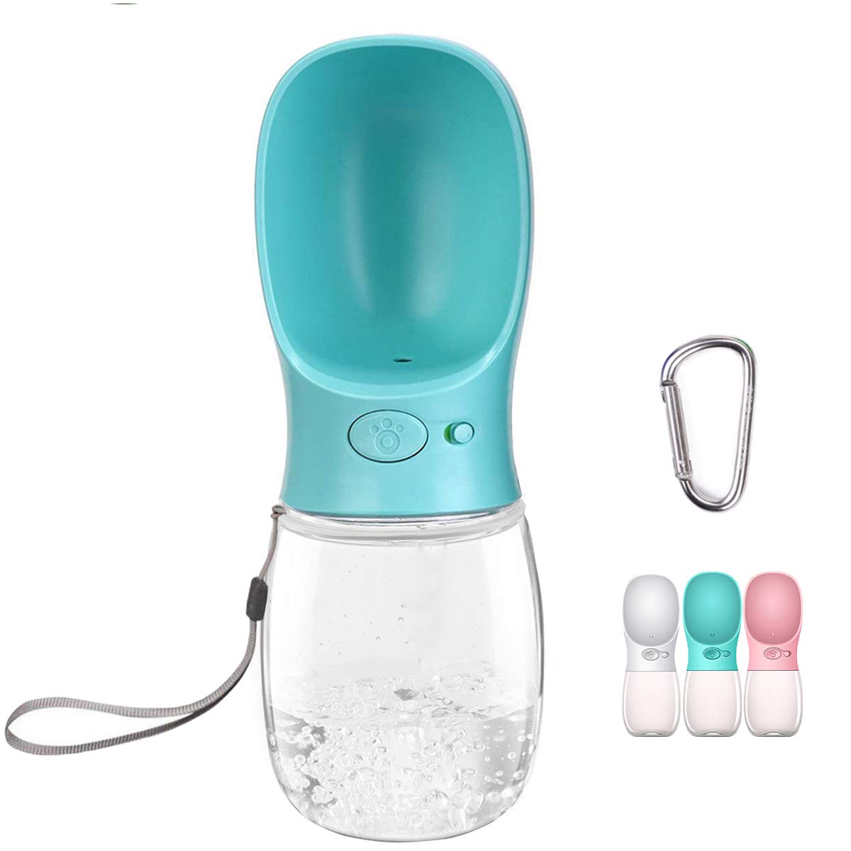 COTOP Trinkflasche Hunde für Unterwegs, 350ml, Tragbare, Weiß